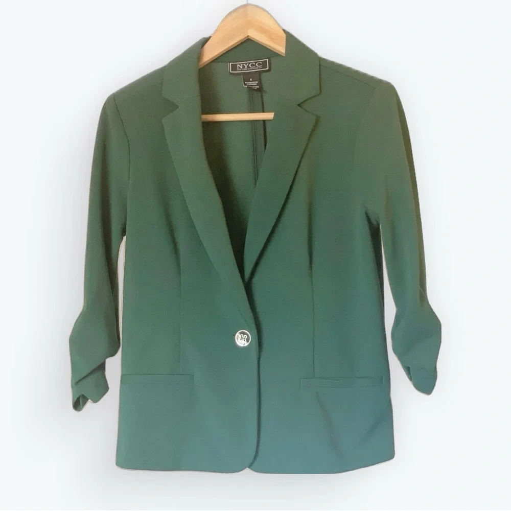NYCC New York Clothing Company Green Women’s Blazer - Picture 1 of 7